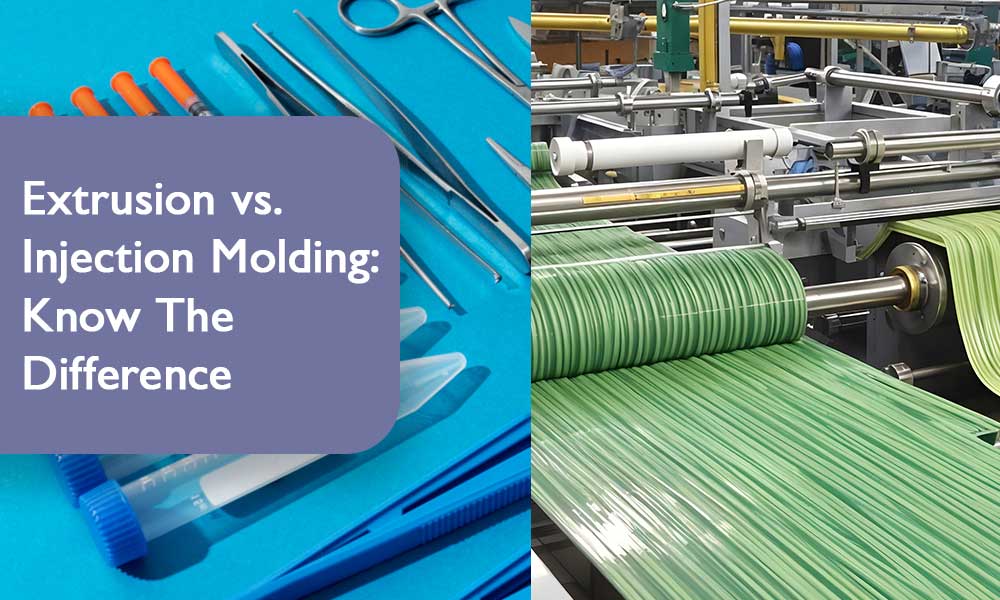 difference between injection molding and extrusion